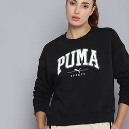 Puma SQUAD Brand Logo Printed Relaxed Fit  Sweatshirt-image-13