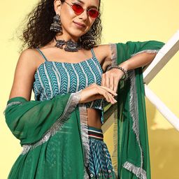 Varanga Printed Ready to Wear Lehenga & Blouse With Dupatta-picture-10