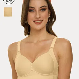 Tweens Pack Of 2 Beige Solid Non-Wired Lightly Padded Everyday Bra TLW-321-image-10