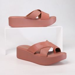 Monrow PU Flatform Sandals-28