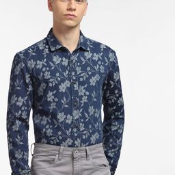 Jack & Jones Men Blue Floral Printed Formal Shirt-image-29