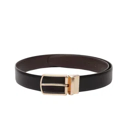 amicraft Men Black & Brown Textured Reversible Belt-image-79