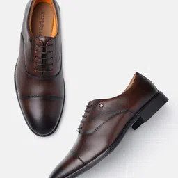 Van Heusen Men Leather Formal Oxfords-image-80