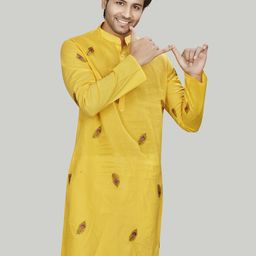 Authentics Men Embroidered Mirror Work Kurta-17