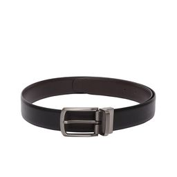 amicraft Men Black & Brown Reversible Textured Belt-picture-31