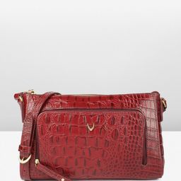Hidesign Animal Textured Leather LAUREN Structured Sling Bag-16