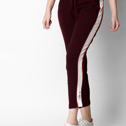 I like me Women Maroon Solid Slim Fit Joggers-image-44