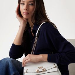 GUESS Women Textured Structured Shoulder Bag-34