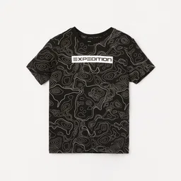 Fame Forever by Lifestyle Boys Abstract Printed Pure Cotton T-shirt-image-72