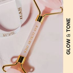 RAS LUXURY OILS Rose Quartz Face Roller - Pink-22