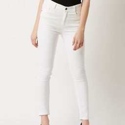 Miss Chase Women White Skinny Fit High-Rise Clean Look Jeans-picture-49