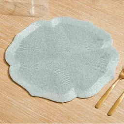 Home Centre Blue & White Beaded Table Placemats-10