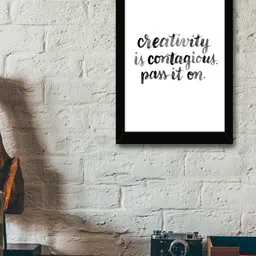 TIED RIBBONS Black & White Solid Inspirational Typographic Wall Art-image-33