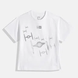 ADIDAS Kids LK SW ZNE T Graphic Printed T-Shirt-25