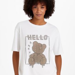 GRACE & JACK Women Solid Round Neck Cotton T-shirt-image-23