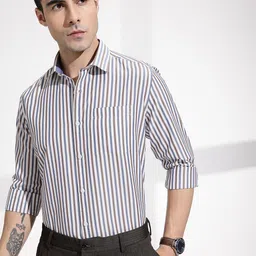 INVICTUS Men Premium Slim Fit Striped Formal Shirt-picture-19