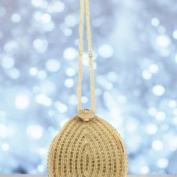 CRUSSET Embroidered Embellished Potli Clutch-35