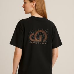 GRACE & JACK Women Brand Logo Printed T-shirt-image-30