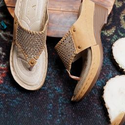 XE Looks Party Wedge Heeled Sandals-16