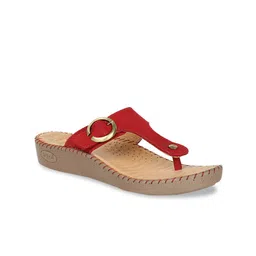 Scholl Women Red Solid Comfort Heels-image-63