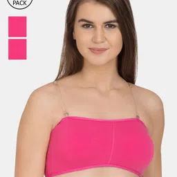 Tweens Pack Of 3 Pink Solid Non-Wired Lightly Padded T-shirt Bras TW-9279-3PC-DPK-30B-image-29
