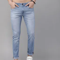 Roadster Men Blue Skinny Fit Mid-Rise Clean Look Stretchable Jeans-picture-44