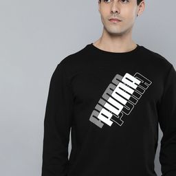 Puma Men Regular Fit Power Logo Printed Crew Neck Pullover Sweatshirt-image-46