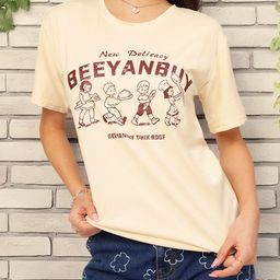 DressBerry Cozy Chic Effortless Edge Printed Tee-image-45