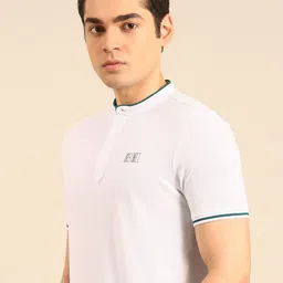 Being Human Mock Collar Pure Cotton T-shirt-image-45