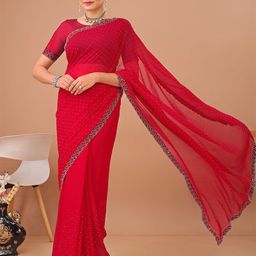 Leelavati Sequinned Embellished Pure Chiffon Saree-picture-9