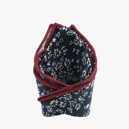 Tossido Men Black Woven Design Pocket Square-image-36