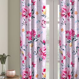 ROMEE Floral Print Room Darkening Door Curtain-image-76