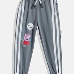 Happy Faces Girls Peppa Pig Pure Cotton Joggers-image-77