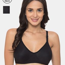 KOMLI Pack of 2 Solid Non-Wired Non Padded Everyday Bra K-983-image-68