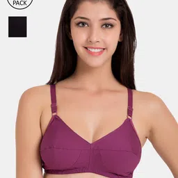 Souminie Pack Of 2 Solid Non-Wired Non Padded Everyday Bras SLY-931-picture-20
