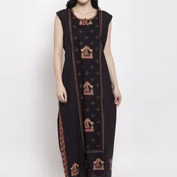 Secret Wish Black Printed Nightdress-image-14