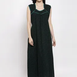Secret Wish Green Printed Nightdress-image-82