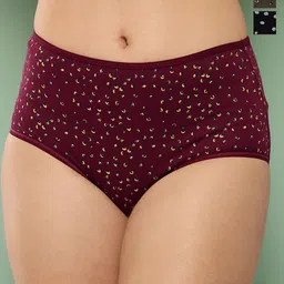 Leading Lady Pack Of 3 Printed Mid-Rise Hipster Briefs-image-40
