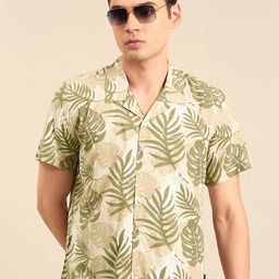 Being Human Tropical Printed Slim Fit Casual Shirt-image-42