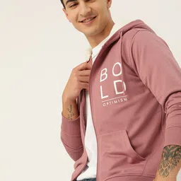 Mast & Harbour Printed Hooded Front-Open Sweatshirt-image-13