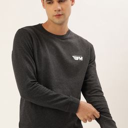 Flying Machine Men Grey Solid Sweatshirt-picture-12