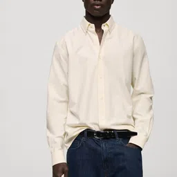MANGO MAN Striped Smart Casual Shirt-image-7