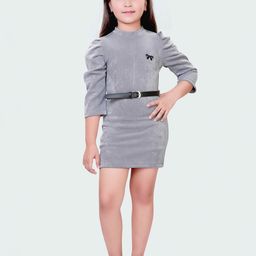 Hunny Bunny Puff Sleeve Sheath Dress-image-79