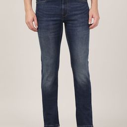 MERCHANT MARINE Men Blue Slim Fit Heavy Fade Jeans-image-75