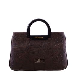 ESBEDA Brown Printed Handheld Bag-4