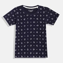 Eteenz Boys Conversational Printed Cotton T-shirt-image-78