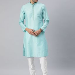 Manthan Men Solid Regular Kurta with Churidar-picture-0