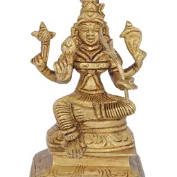 Exotic India Goddess Rajarajeshwari Brass Statue-image-11
