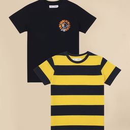 Alan Jones Boys Pack of 2 Round Neck T-shirts-image-40