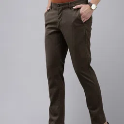 Arrow Men Bronson Slim Straight Fit Trousers-picture-12